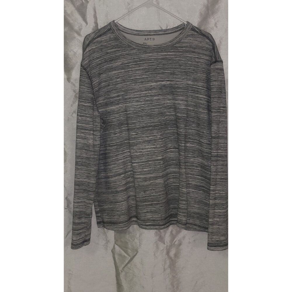Apt 9 Grey Womens Crew Neck Sweatshirt style top. XXL